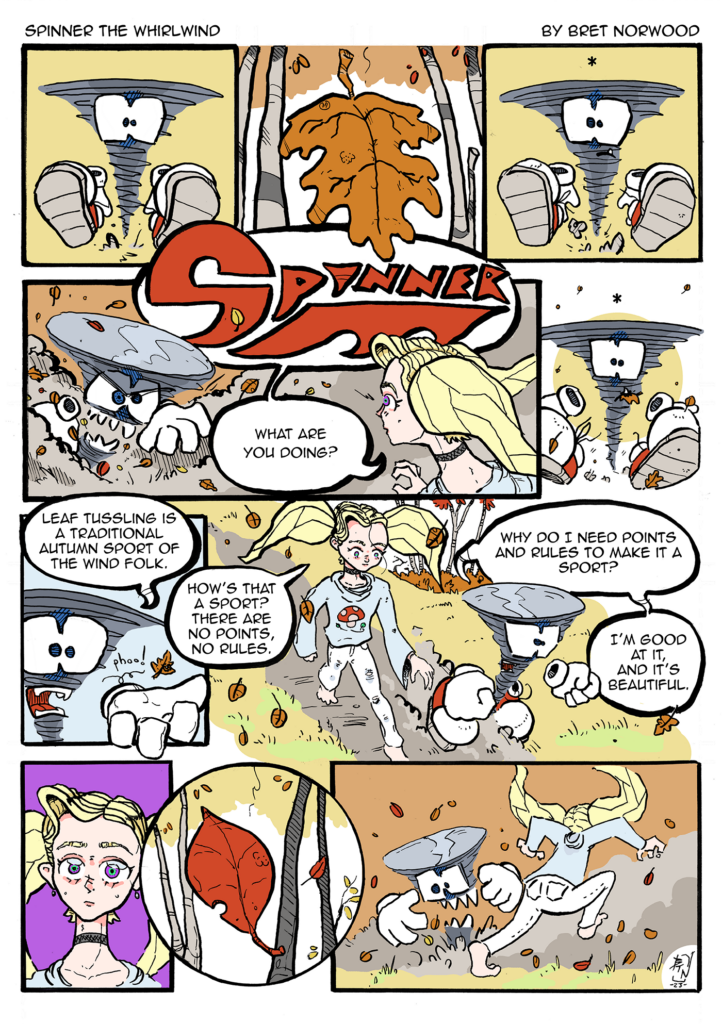 Spinner Comic Strip | Autumn Comic by Bret Norwood
