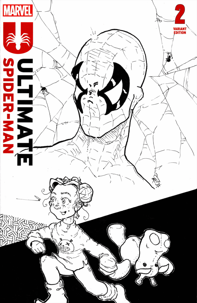 Marvel Ultimate Spider-Man 2 Sketch Cover by Bret Norwood