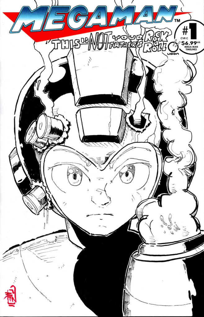 Udon Megaman 1 Sketch Cover by Bret Norwood Transformers G2 homage