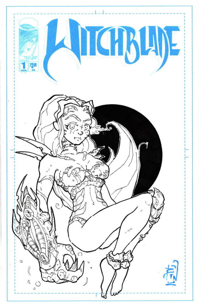Witchblade 1 Fascimile Sketch Cover by Bret Norwood
